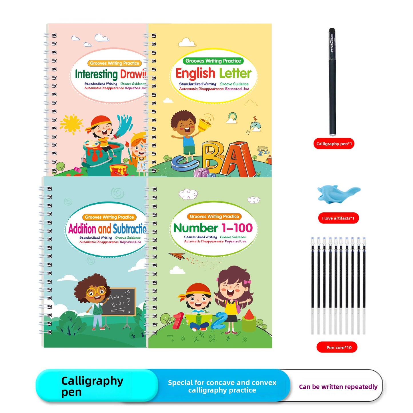 Childrens Magic Copybooks  Reusable Handwriting Practice Books for Kids