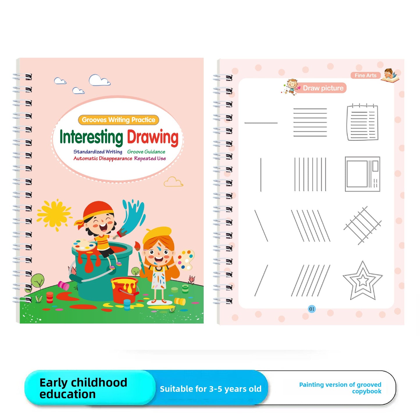 Childrens Magic Copybooks  Reusable Handwriting Practice Books for Kids