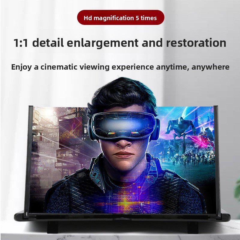 Foldable HD Phone Screen Magnifier with Adjustable Stand
