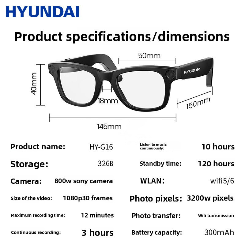AI Smart Bluetooth Translation Glasses with HD Camera ? Real-Time Voice & Photo Translation