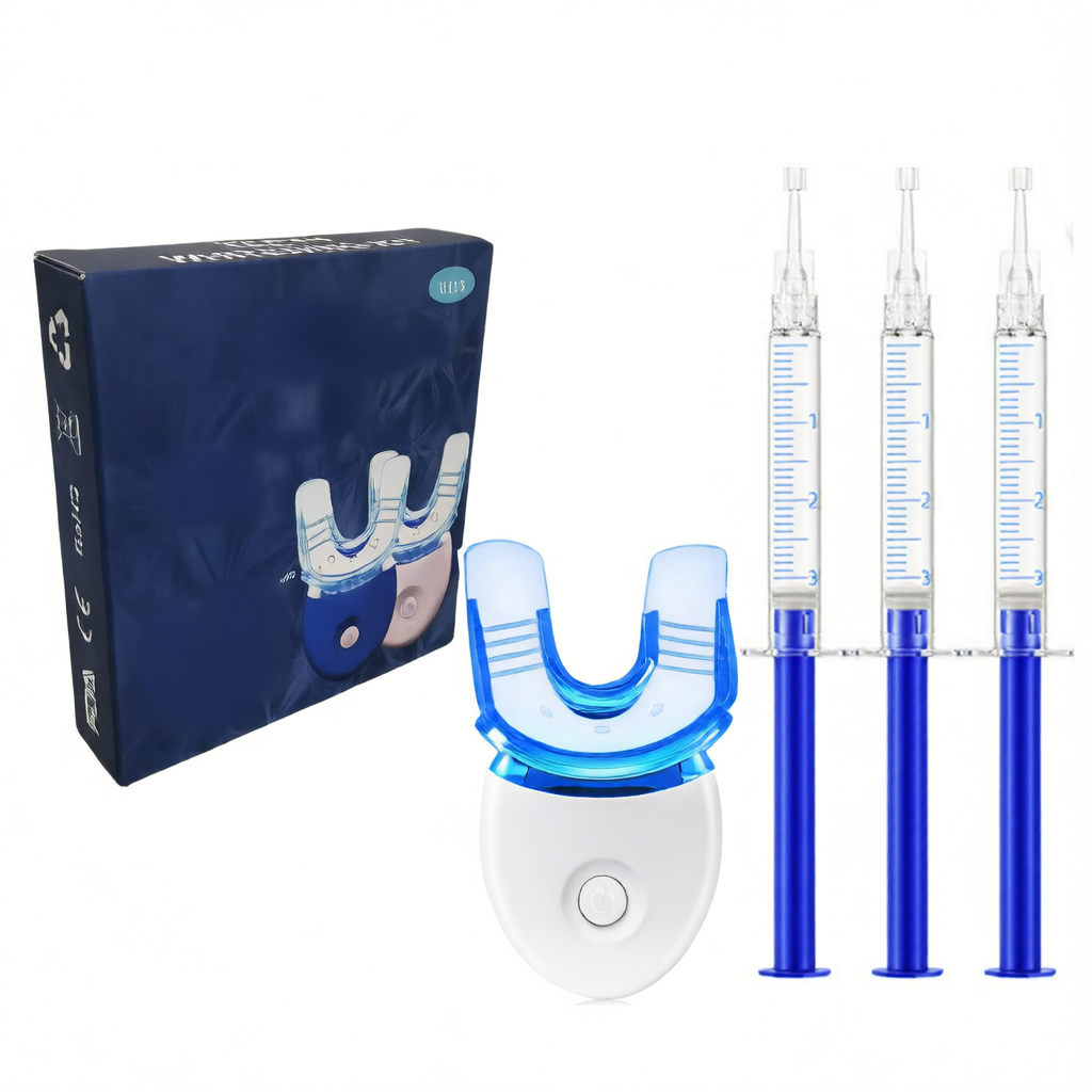 LED Teeth Whitening Kit ? Blue Light & Whitening Gel