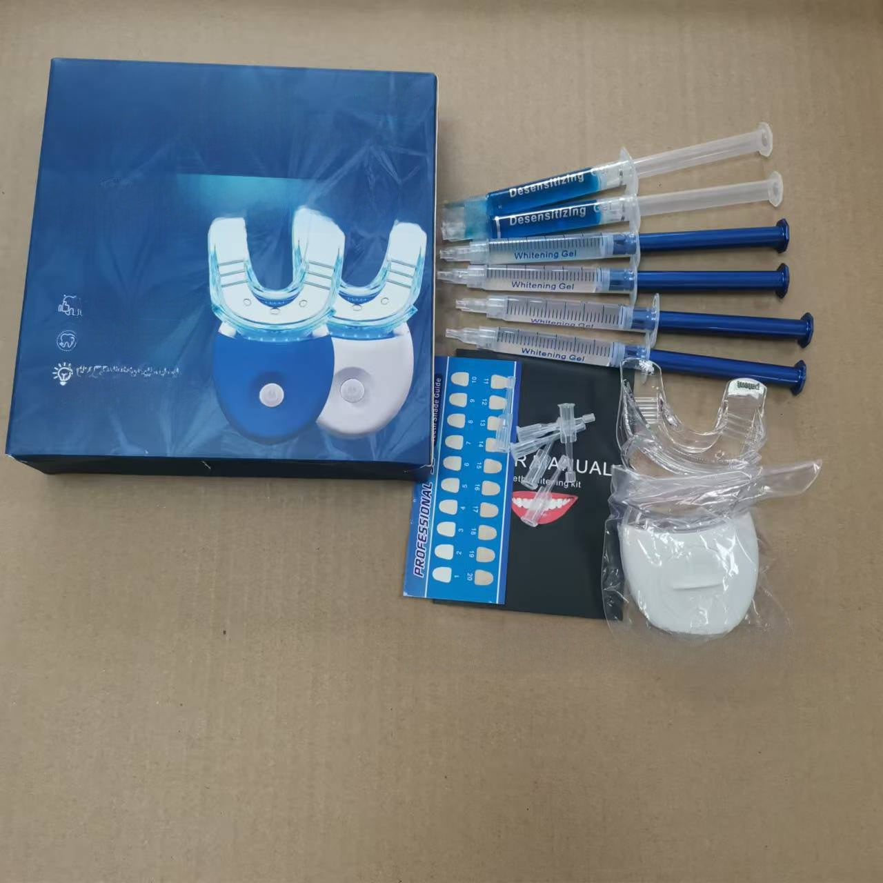 LED Teeth Whitening Kit ? Blue Light & Whitening Gel