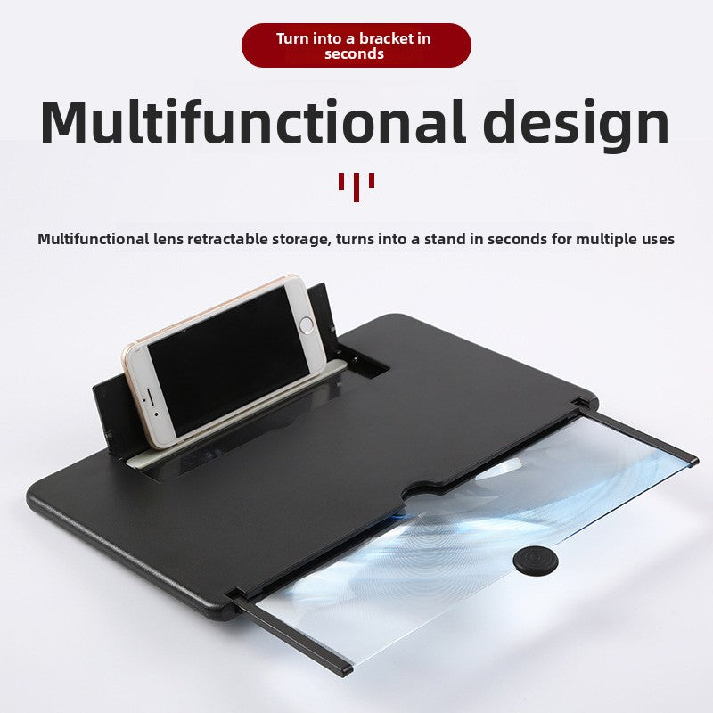 Foldable HD Phone Screen Magnifier with Adjustable Stand