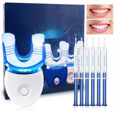 LED Teeth Whitening Kit ? Blue Light & Whitening Gel