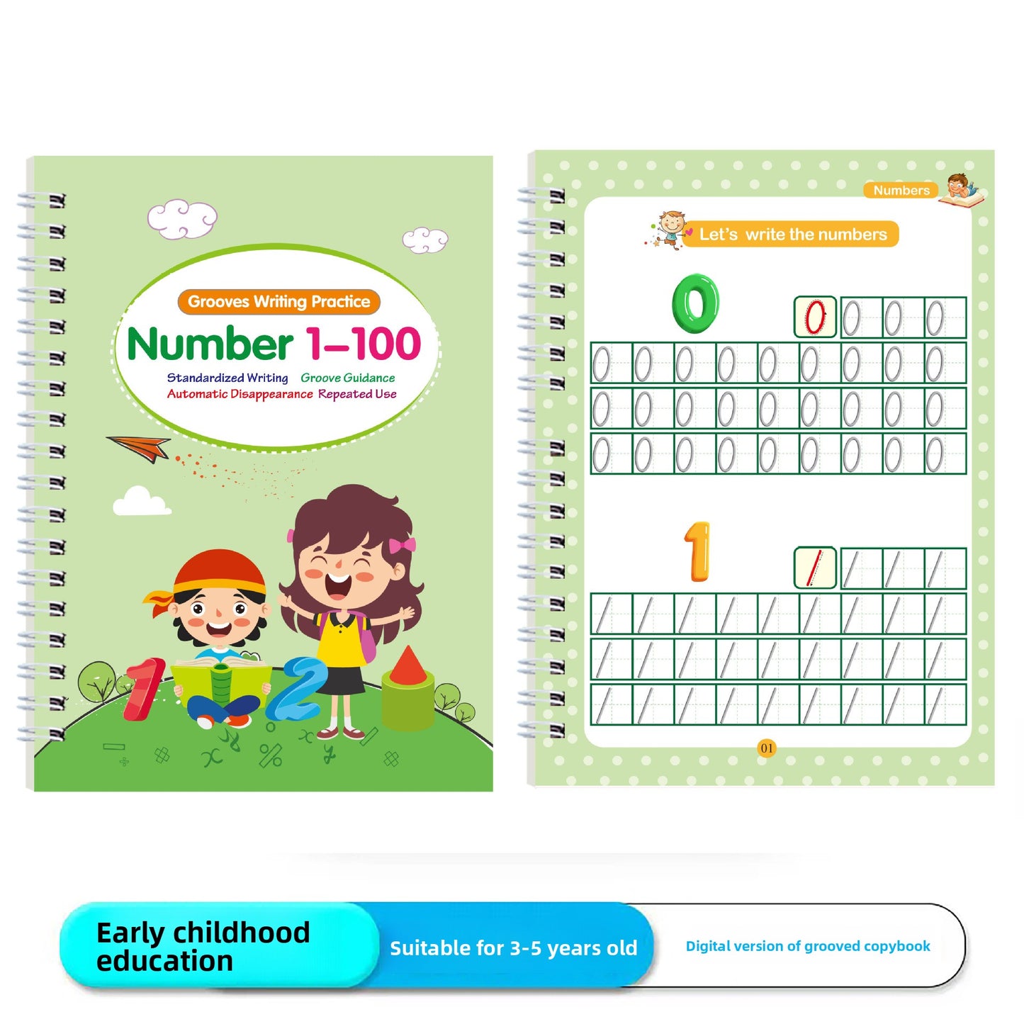 Childrens Magic Copybooks  Reusable Handwriting Practice Books for Kids