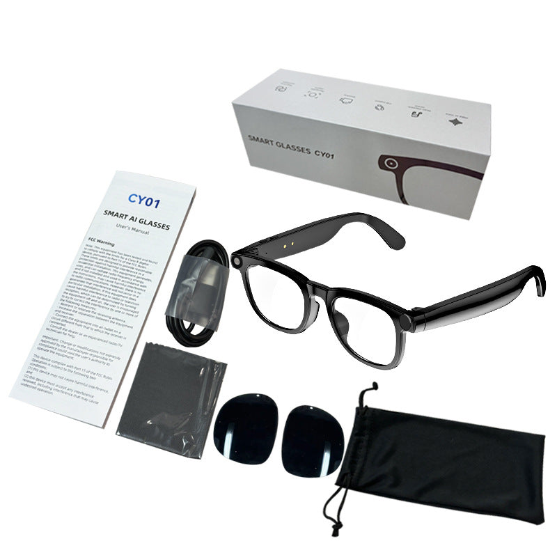 AI Smart Bluetooth Translation Glasses with HD Camera ? Real-Time Voice & Photo Translation