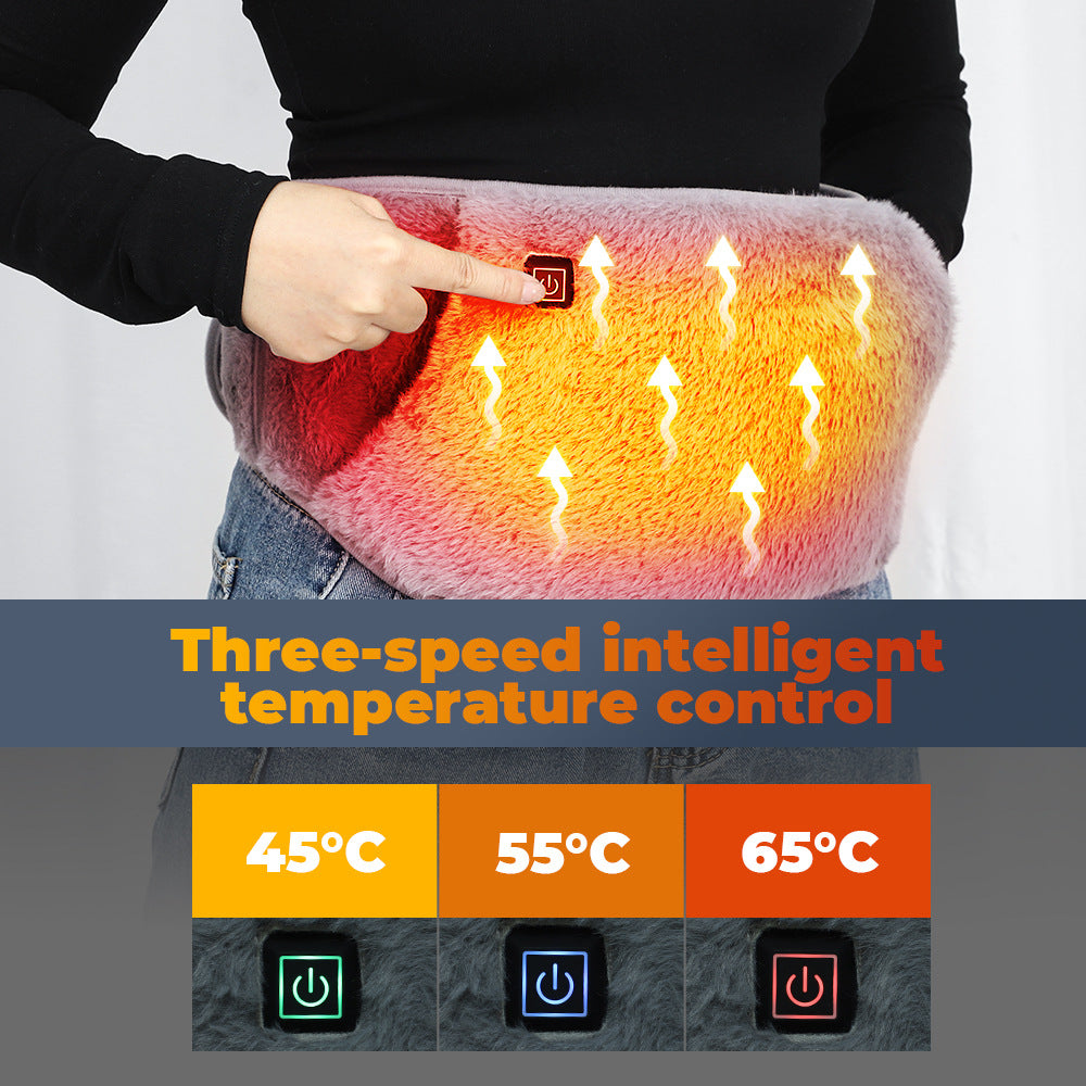 USB Powered Heating Belt ? Adjustable Warm Therapy for Back & Abdomen