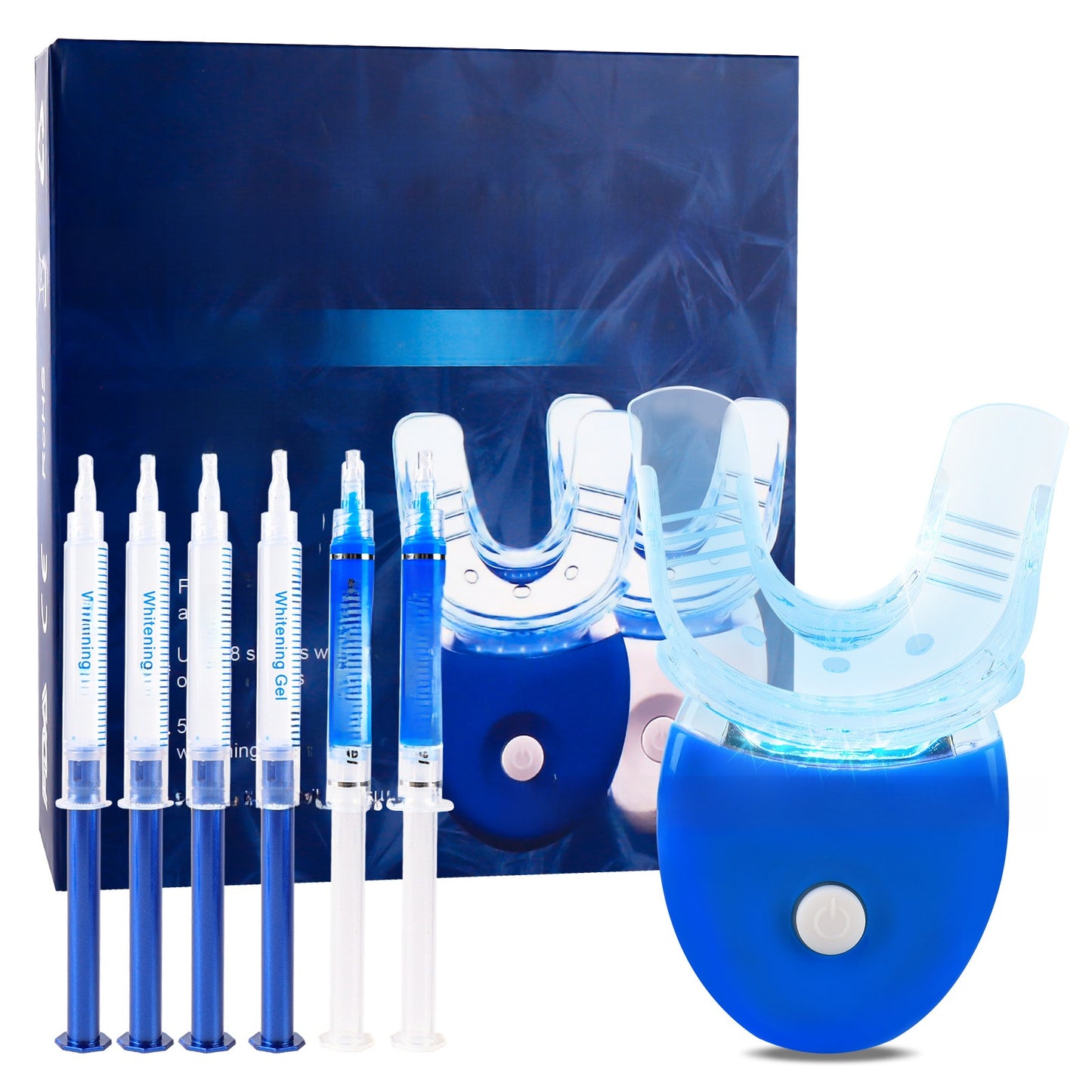 LED Teeth Whitening Kit ? Blue Light & Whitening Gel