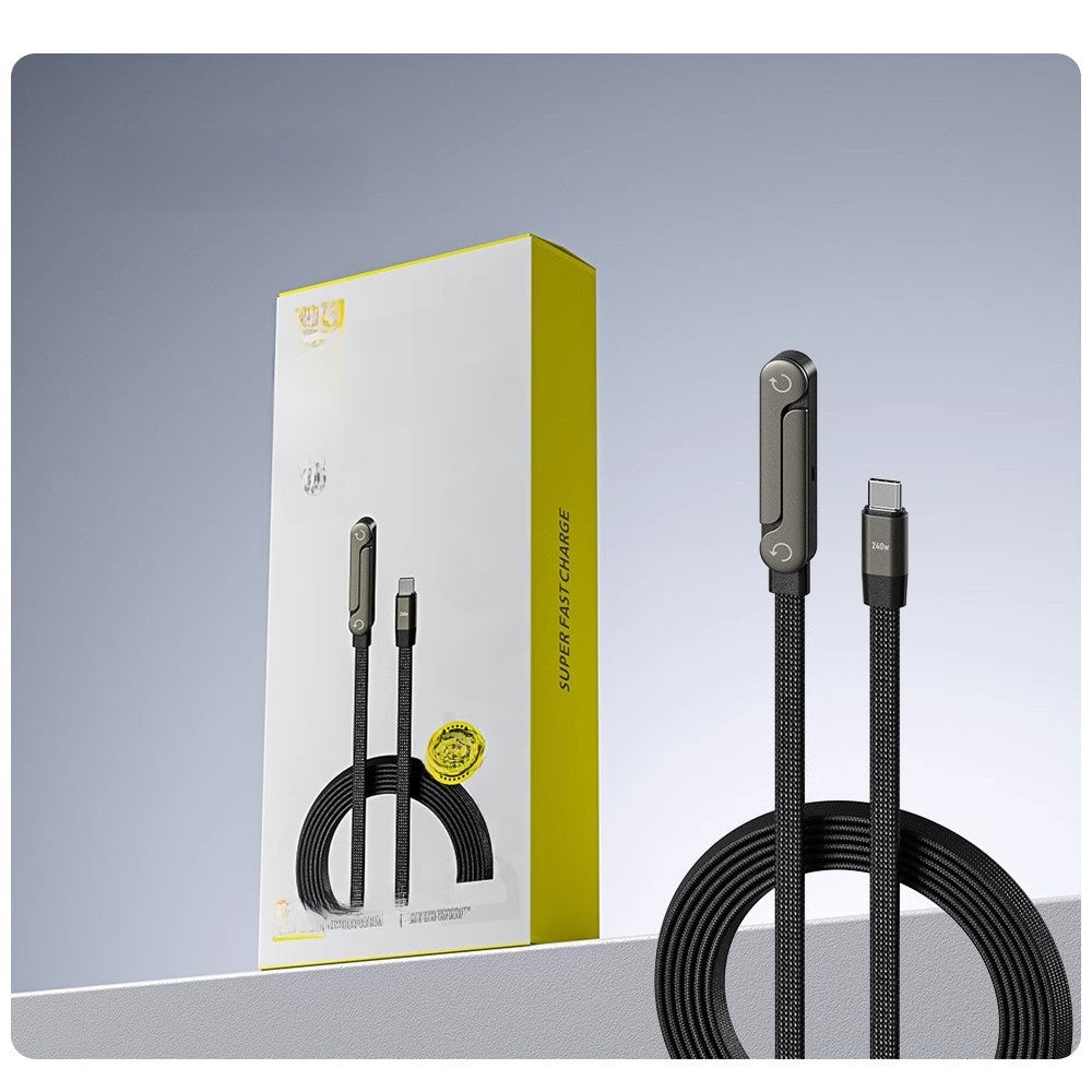 240W Fast Charging Cable with Phone Stand