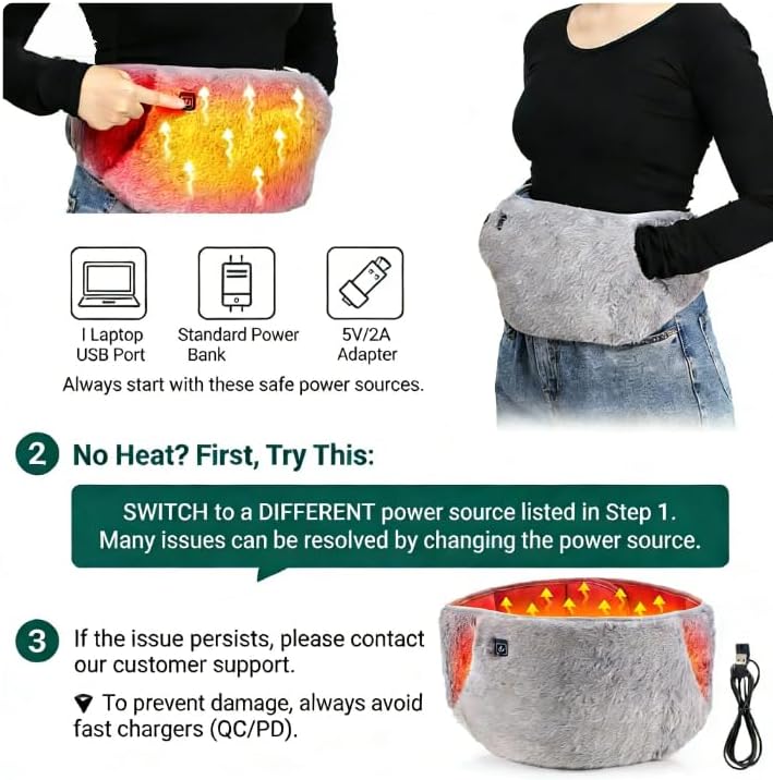 USB Powered Heating Belt